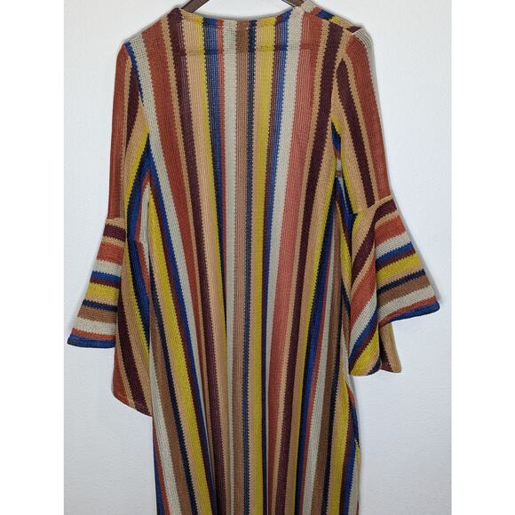 Judith March Open Cardigan Women’s Medium Kimono Duster Festival Bohemian - Picture 4 of 6
